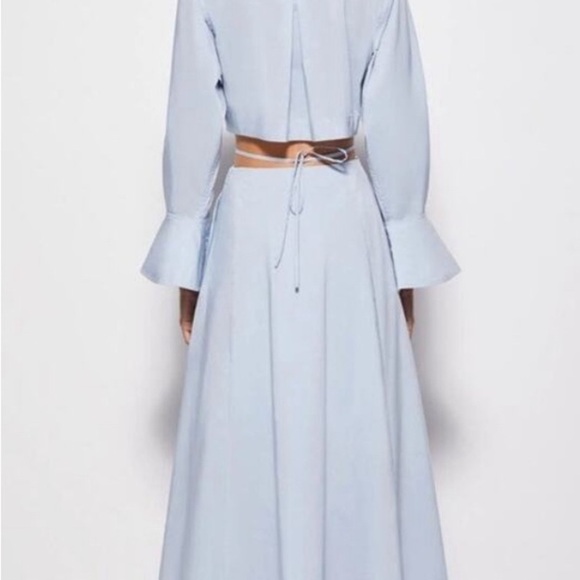 Jonathan Simkhai Stylish cut out Maxi blue Wrap Dress - Picture 6 of 6